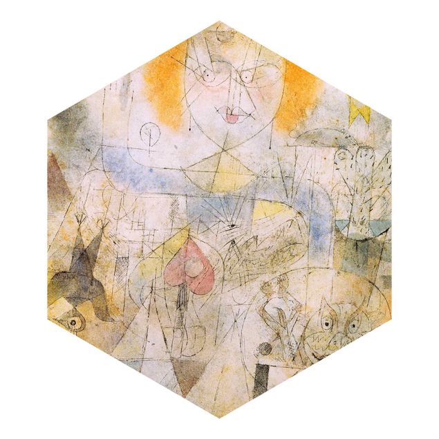 Hexagon Behang Paul Klee - Irma Rossa