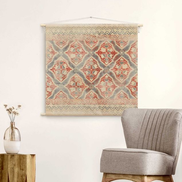 muur tapijt Persian Vintage Pattern In Indigo II