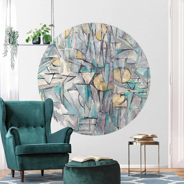 Behangcirkel Piet Mondrian - Composition X