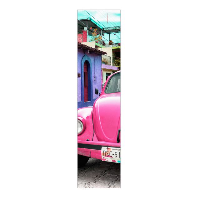 Schuifgordijnen Pink VW Beetle