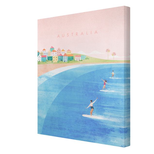 Canvas schilderijen - Travel poster - Australia