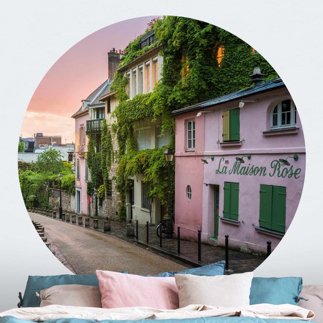 Behangcirkel Rose Coloured Twilight In Paris