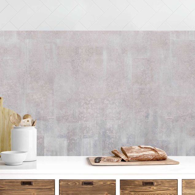 Achterwand voor keuken steenlook Rustic Concrete Pattern Grey