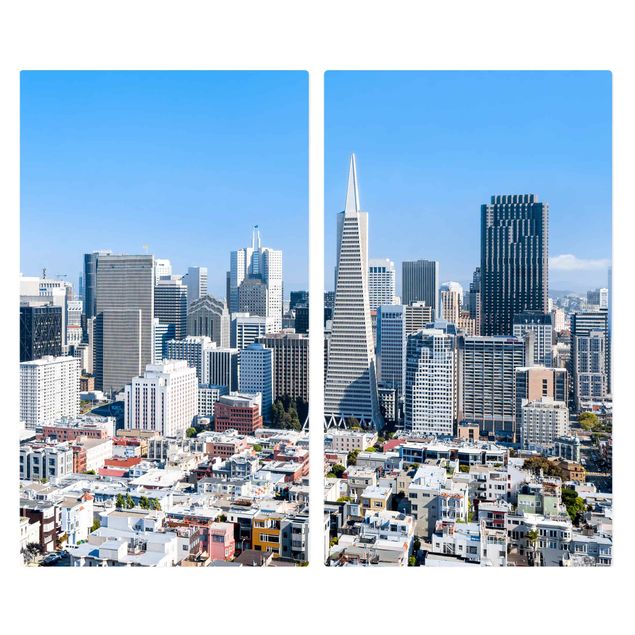 Kookplaat afdekplaten San Francisco Skyline