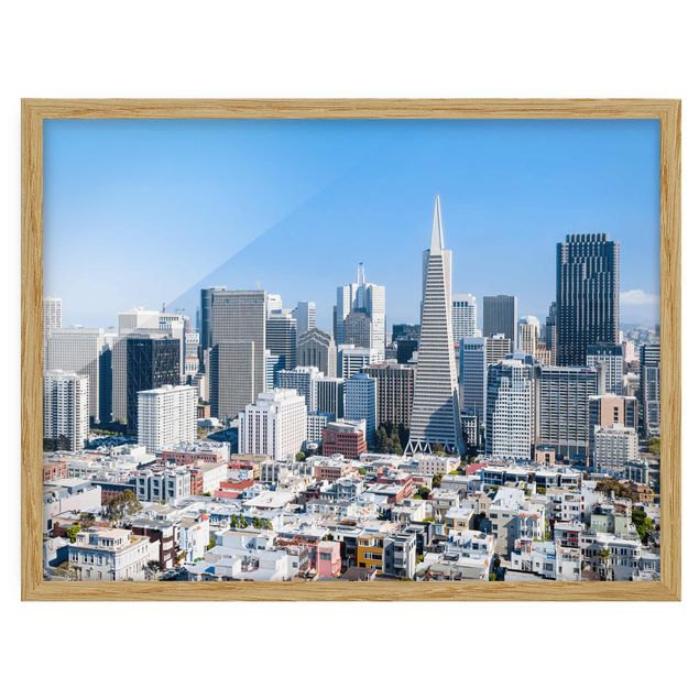 Ingelijste posters San Francisco Skyline