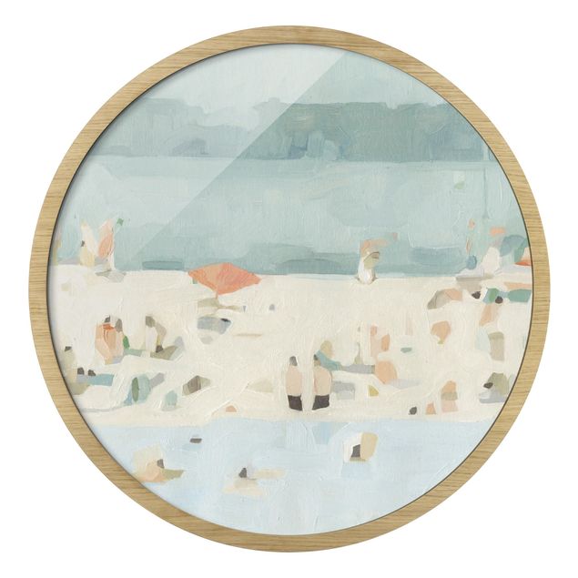 Rond schilderijen Banco di sabbia nel mare II