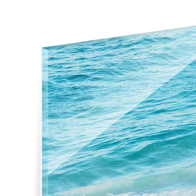 Glasschilderijen - Gentle Waves In Malibu