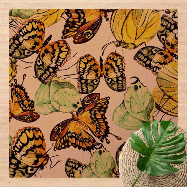 jungle kleed Swarm Of Yellow Butterflies