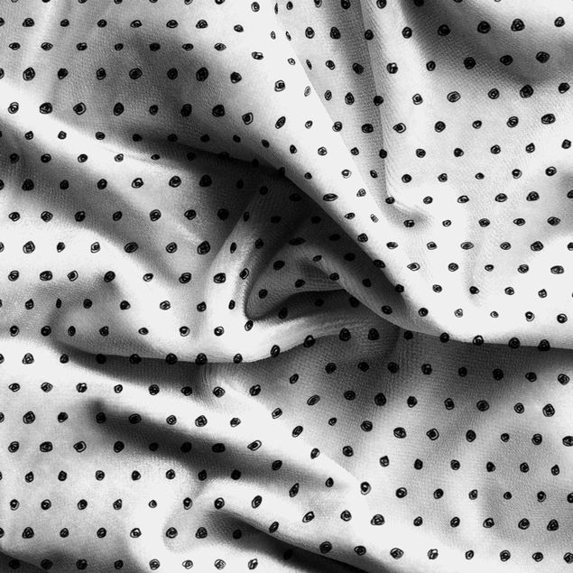 raamgordijn Black Ink Dot Pattern
