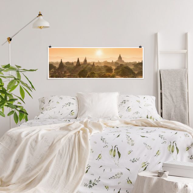 Posters Sun Setting Over Bagan