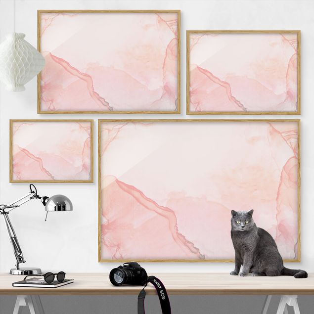 Ingelijste posters Play Of Colours Pastel Cotton Candy