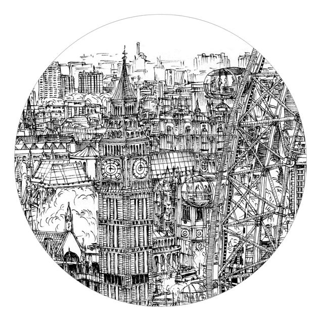 Behangcirkel City Study - London Eye