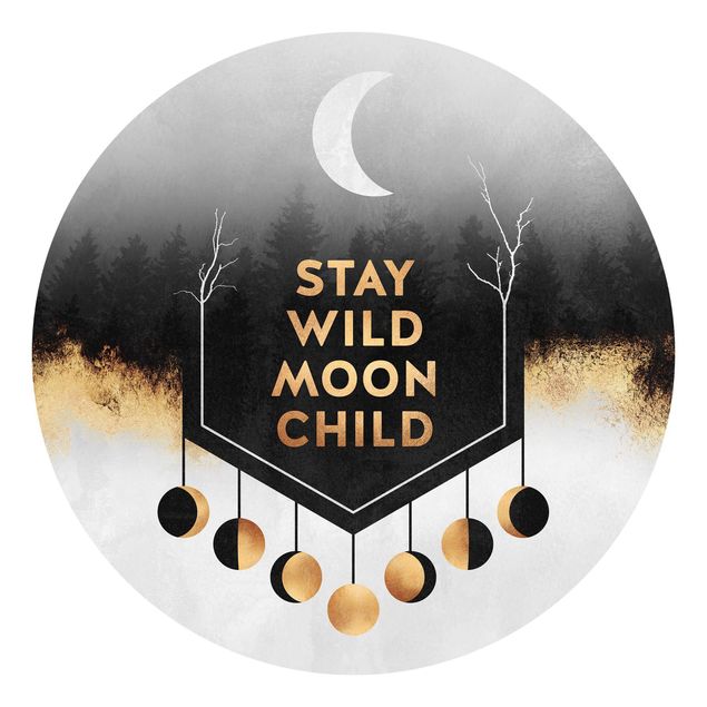 Behangcirkel Stay Wild Moon Child