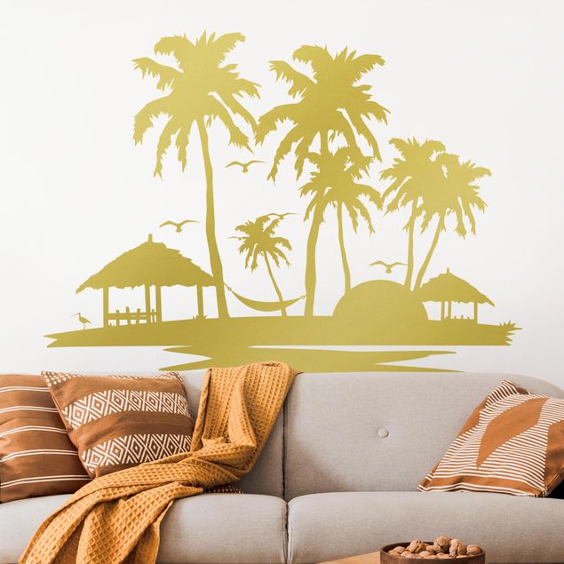 Muurstickers palms Beach & Palm trees