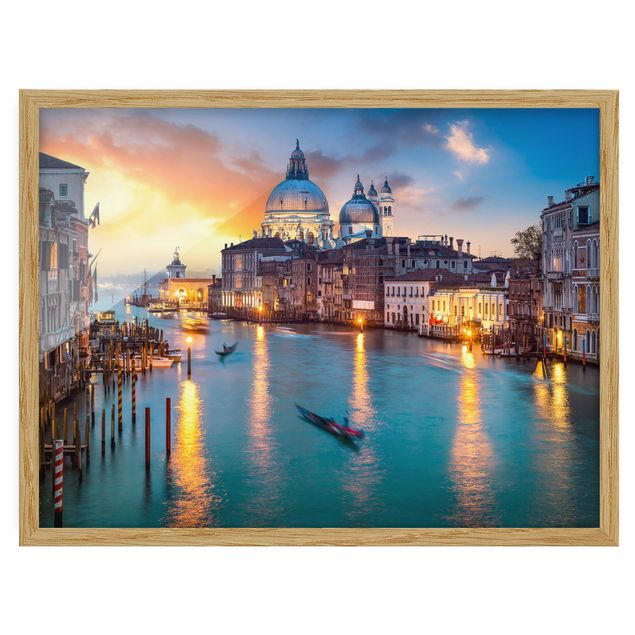 Ingelijste posters Sunset in Venice