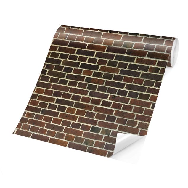 Fotobehang Brick Wall Reddish Brown