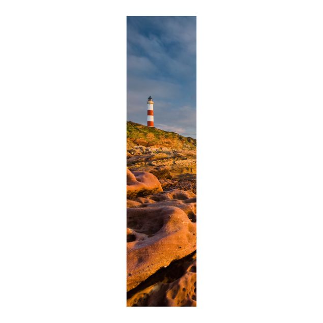 Schuifgordijnen Tarbat Ness Ocean & Lighthouse At Sunset