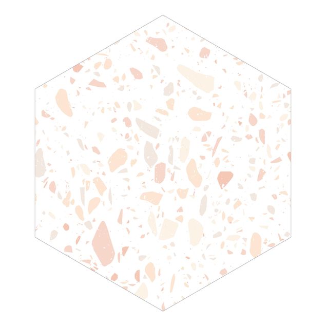 Hexagon Behang Terrazzo Pattern Venezia