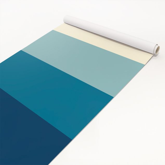 Plakfolien - Deep Sea 4 Stripes Set - Pastel Turquoise Teal Prussian Blue Moon Gray