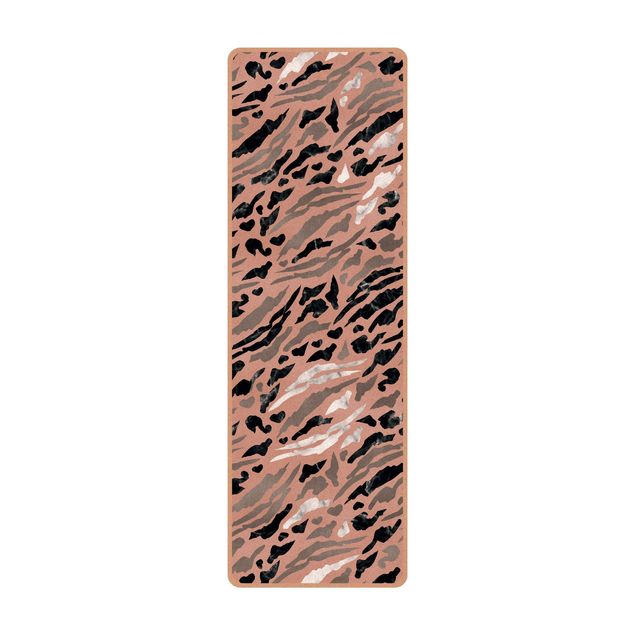 Yogamat kurk Tiger Stripes In Marble And Gold