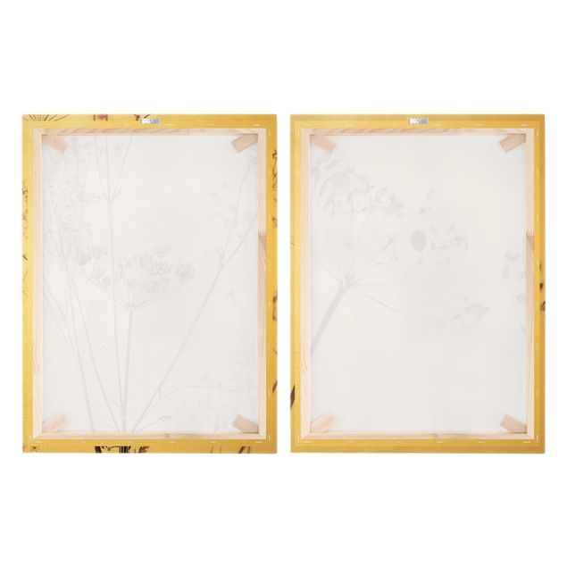 Canvas schilderijen - 2-delig  Dried Flowers Set