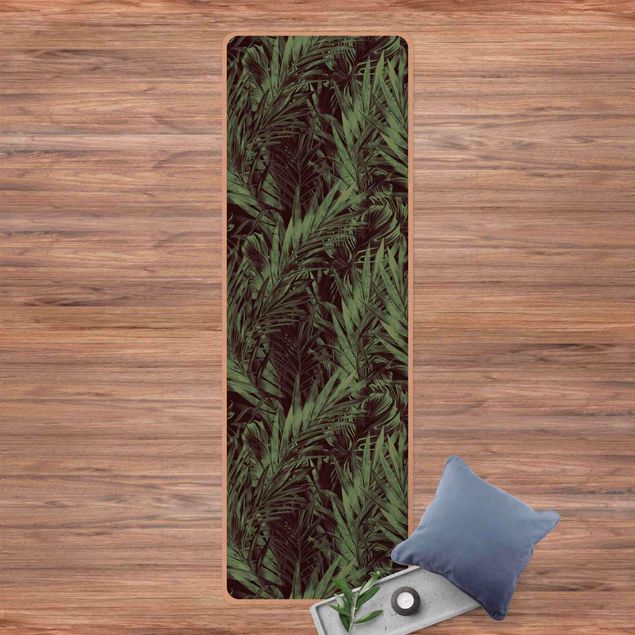 tapijt modern Tropical Undergrowth Green