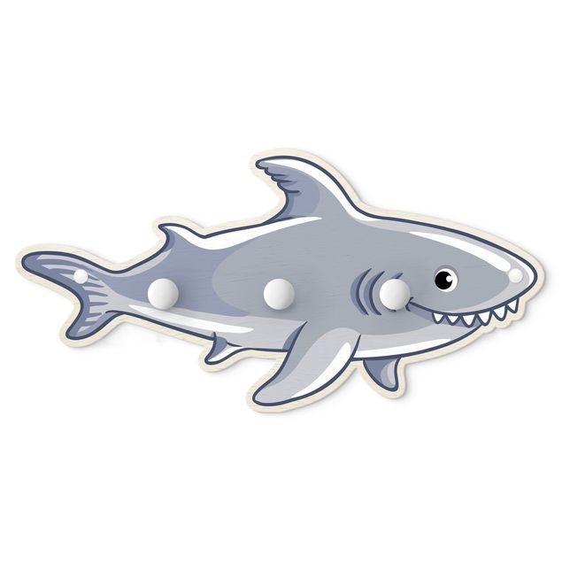 Wandkapstokken voor kinderen Underwater World - Shark