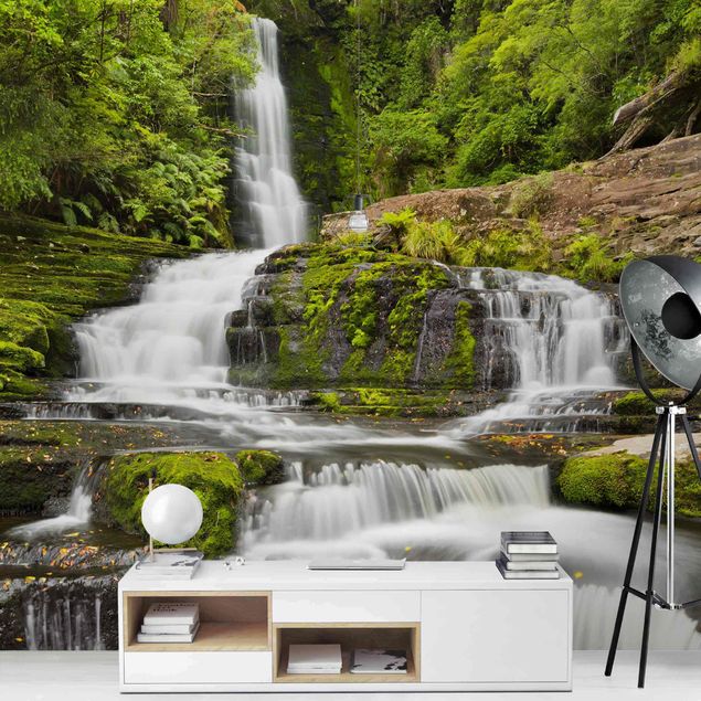 Fotobehang Upper Mclean Falls In New Zealand