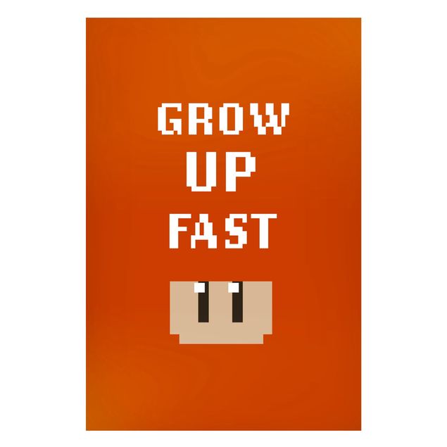 Magneetborden - Video Game Grow Up Fast In Red