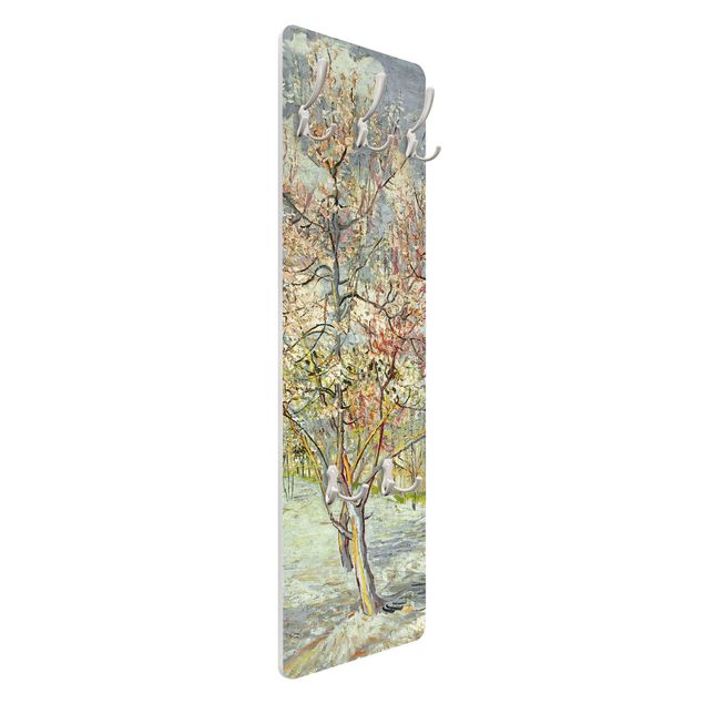 Wandkapstokken houten paneel Vincent van Gogh - Flowering Peach Trees