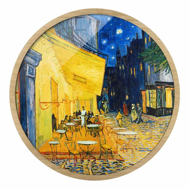 Rond schilderijen Vincent van Gogh - Terrazza del caffè ad Arles