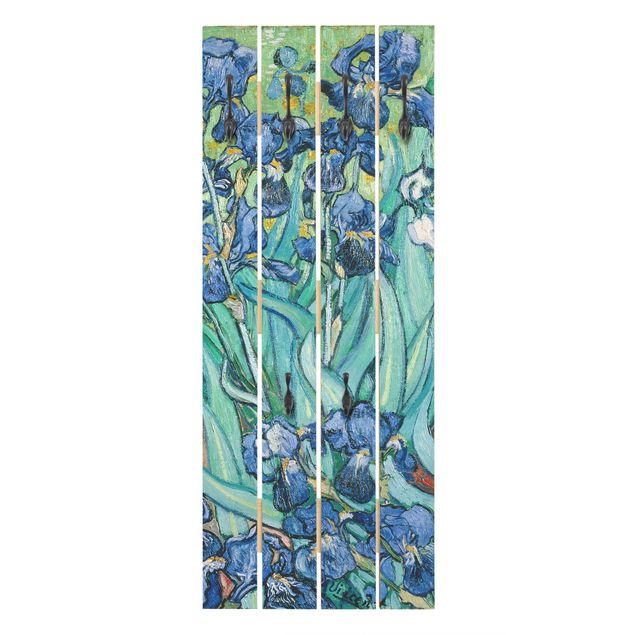 Wandkapstokken houten pallet Vincent Van Gogh - Iris