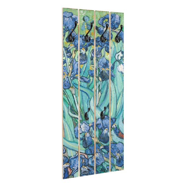 Wandkapstokken houten pallet Vincent Van Gogh - Iris