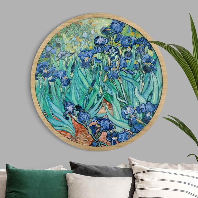Rond schilderijen Vincent van Gogh - Iris