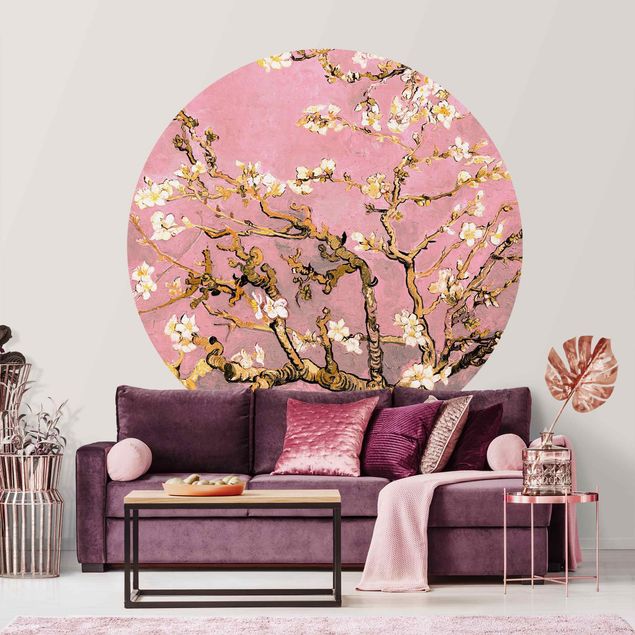 Behangcirkel Vincent Van Gogh - Almond Blossom In Antique Pink