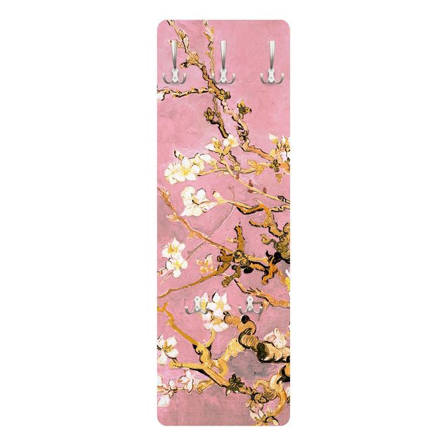 Wandkapstokken houten paneel Vincent Van Gogh - Almond Blossom In Antique Pink
