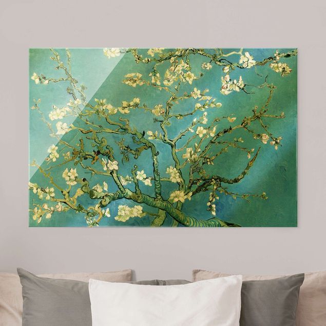 Glasschilderijen Vincent Van Gogh - Almond Blossom