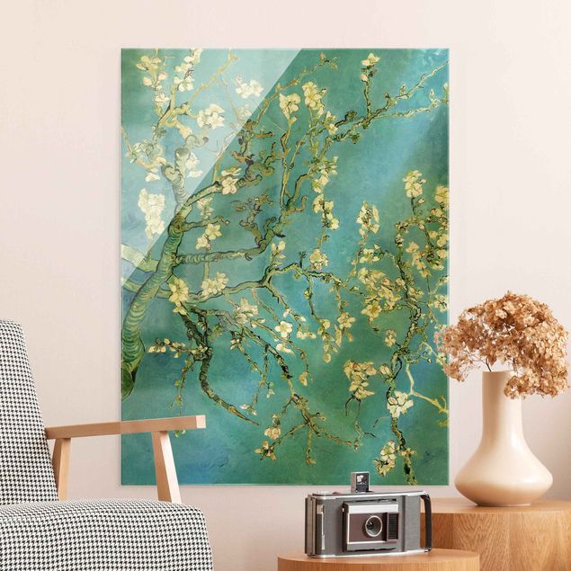 Glasschilderijen Vincent Van Gogh - Almond Blossom