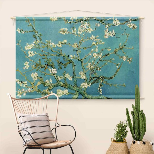 wanddoek natuur Vincent Van Gogh - Almond Blossom