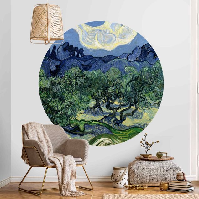 Behangcirkel Vincent Van Gogh - Olive Trees