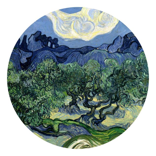 Behangcirkel Vincent Van Gogh - Olive Trees