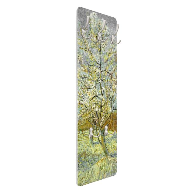 Wandkapstokken houten paneel Vincent van Gogh - Flowering Peach Tree