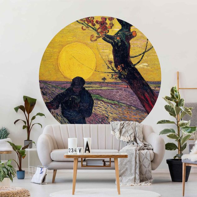 Behangcirkel Vincent Van Gogh - Sower With Setting Sun