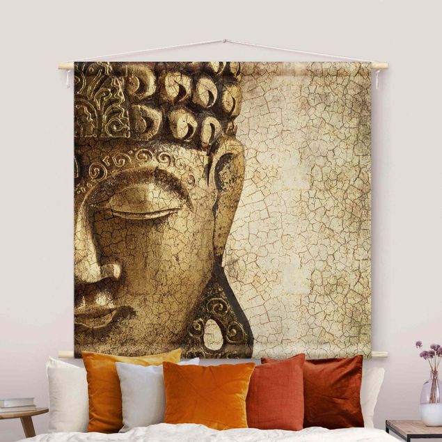 mandala kleed muur Vintage Buddha