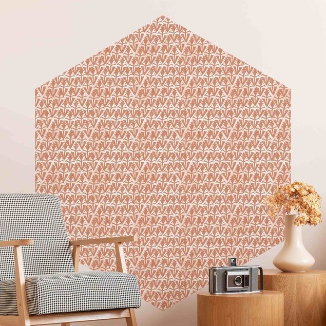 Hexagon Behang Vintage Pattern Art Deco Rhombuses