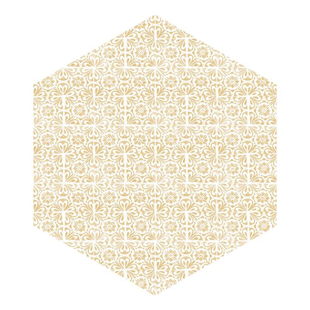 Hexagon Behang Vintage Pattern Portuguese Tiles