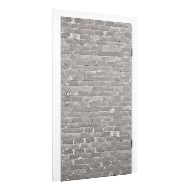 Deur behang Concrete Brick