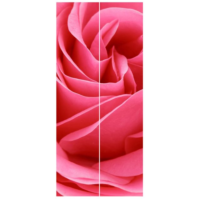 Deur behang Lustful Pink Rose