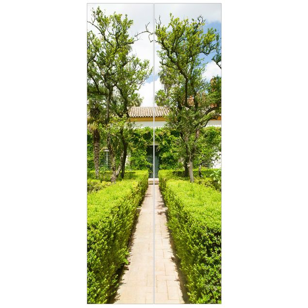Deur behang Palace Garden In Seville