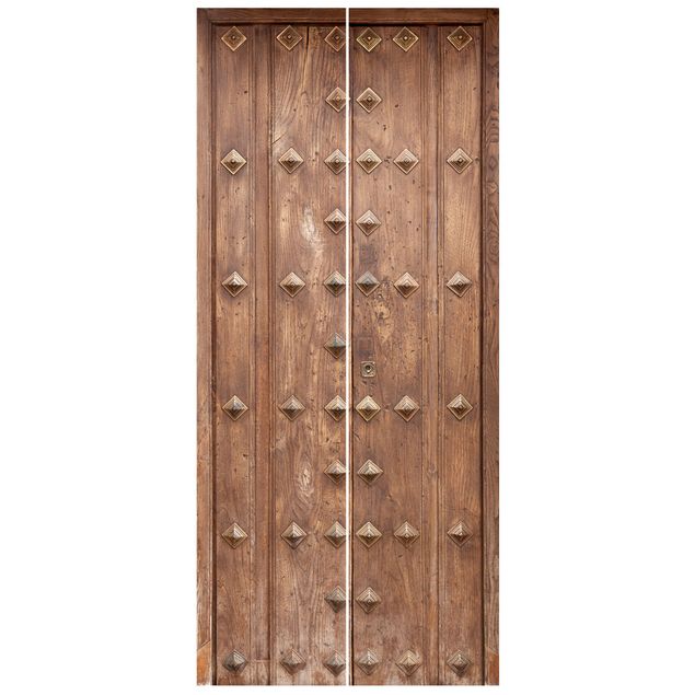 Deur behang Rustic Spanish Wooden Door